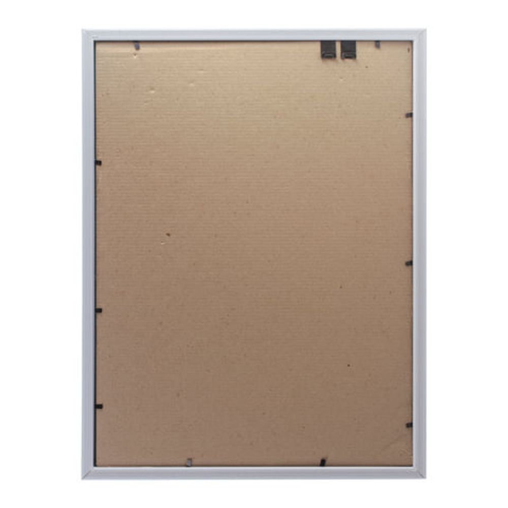 Рамка 30х40 см, пластик, багет 16 мм, BRAUBERG "HIT5", белая с двойной позолотой, стекло, 391083