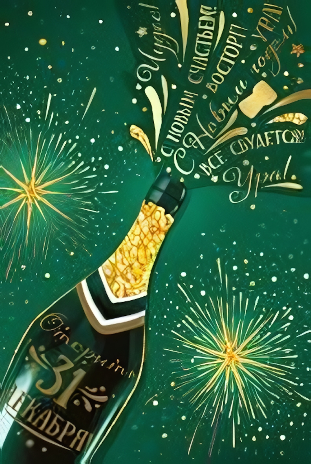 Открытка-поздравление А5 "С Новым годом! Открыть 31-го декабря!" 9264500 (Империя поздравлений)