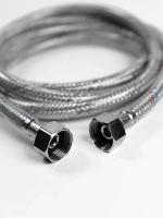 Гибкая подводка для воды в ПВХ оболочке 1/2" гайка-гайка 50 cм с ключом