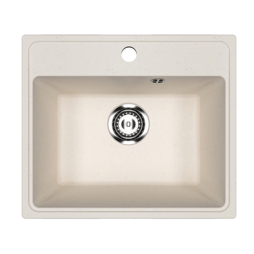 Мойкa ML-GMU03 УЛЬТРА прямоугольная, белый камень, 490*420 мм (глуб. чаши 170)