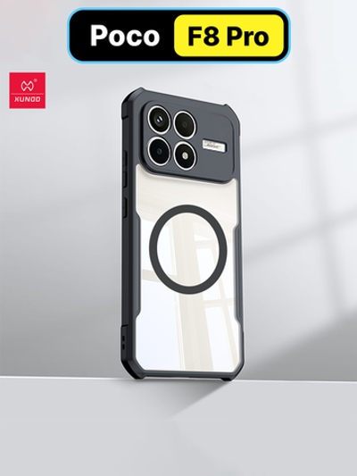 Чехол для Poco F8 Pro c Магсейф противоударный с усиленными углами XUNDD