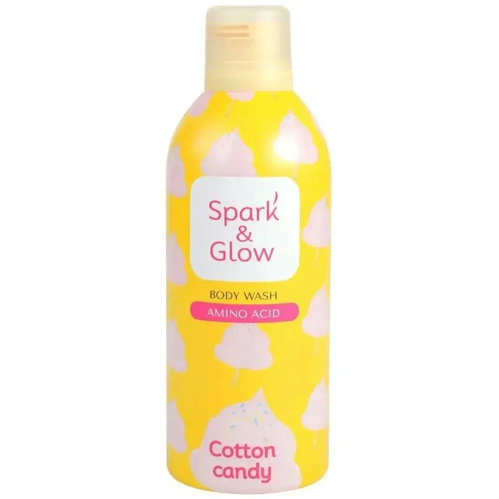 Гель-мусс для душа с ароматом сладкой ваты Spark&Glow Body Wash 350 мл