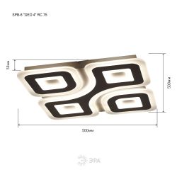 Светильник потолочный светодиодный ЭРА GEO с ДУ SPB-6 GEO-4 RC 75 с пультом 75Вт | Светильники SPB-6 с ДУ