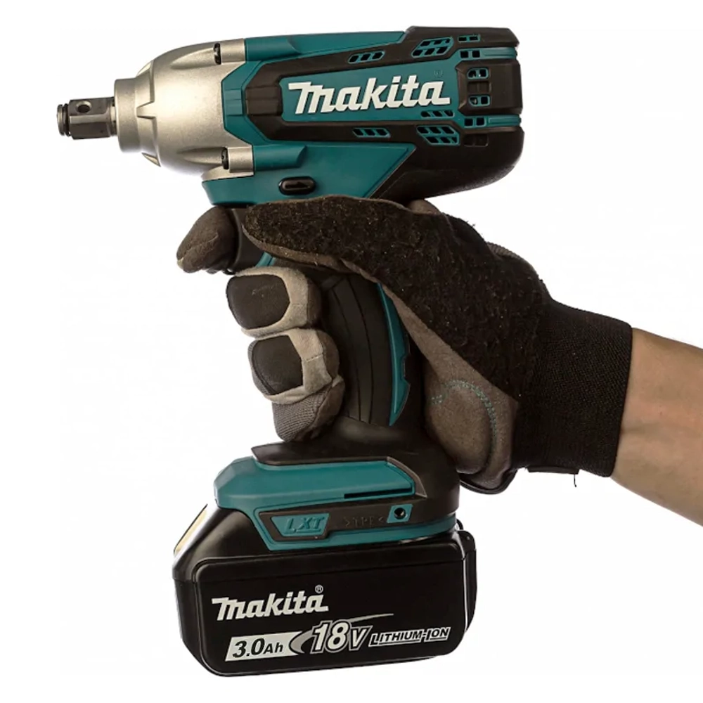 Makita DTW190JX3 аккумуляторный ударный гайковерт (2 x 3 Ач, ЗУ)