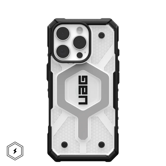 UAG Pathfinder Clear with MagSafe Series Case for Apple iPhone 16 Pro Ice/Silver (Прозрачный)