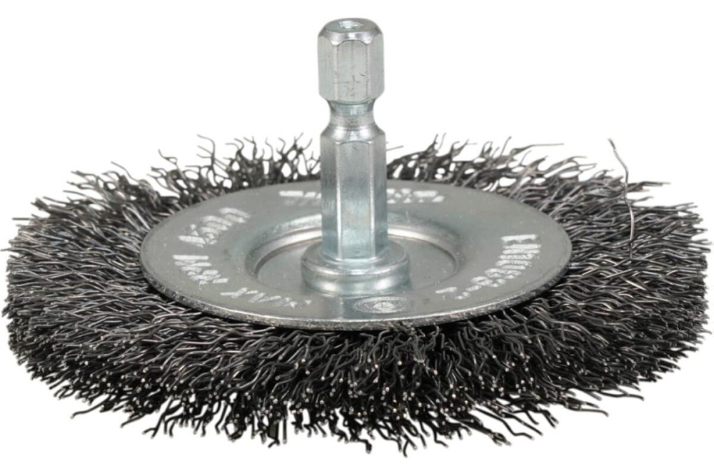 Щетка проволочная дисковая (d75 мм, толщ. проволоки 0.3 мм, гофрированная, металл, 1/4") Makita D-76495