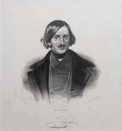 Борель П. Ф. (1829–1898), Ф.А. Моллер. Н. В. Гоголь. Литография. 1860-е.