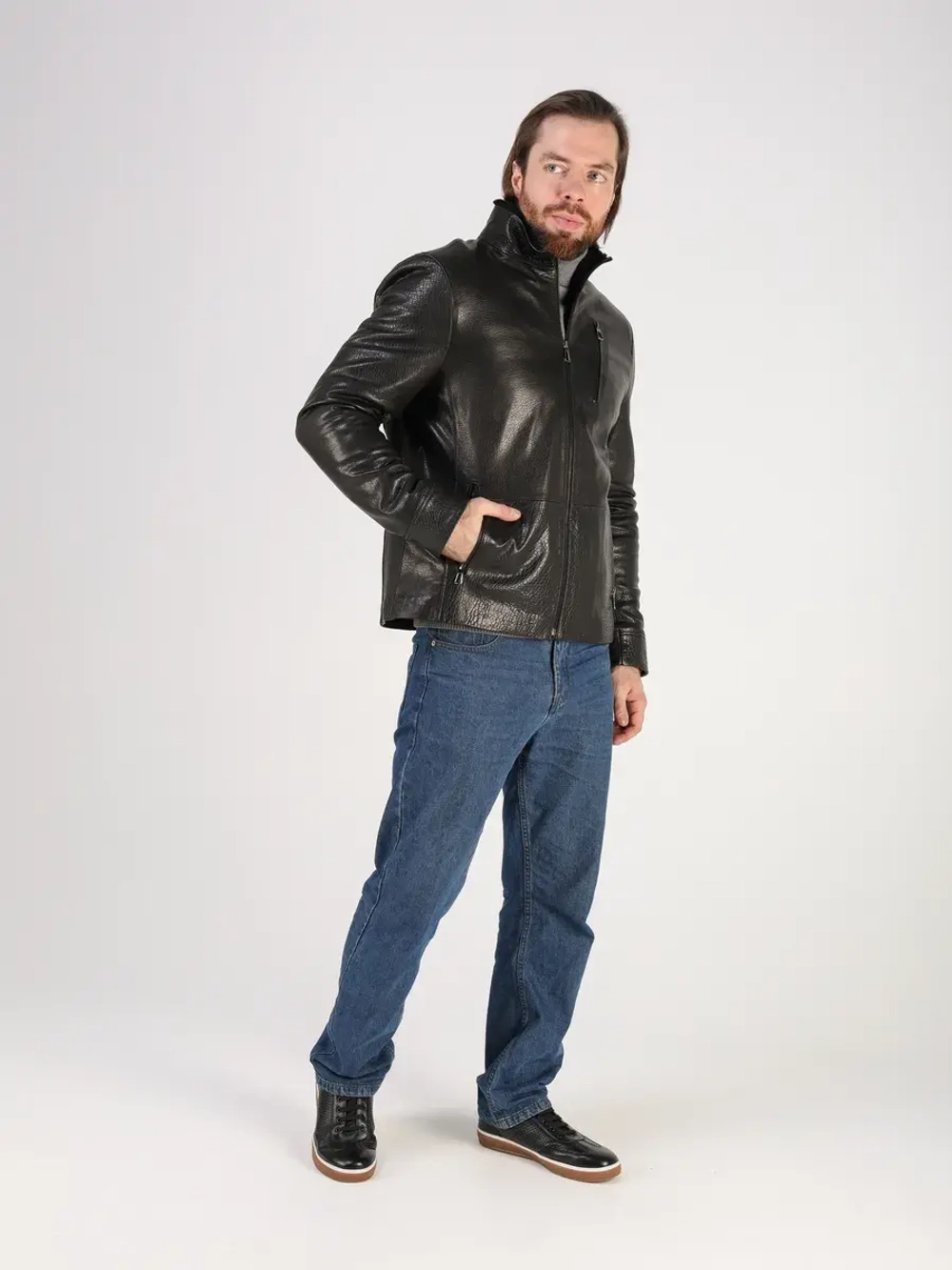 Дубленка куртка зимняя натуральная кожаная