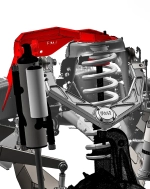 Комплект кронштейнов для переднего байпасного амортизатора на Ram TRX 2021-2024 РАМ