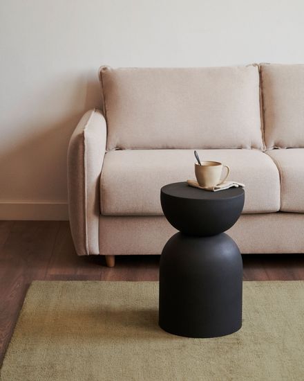 Carlota 2-местный диван-кровать из синели бежевого цвета 140 см