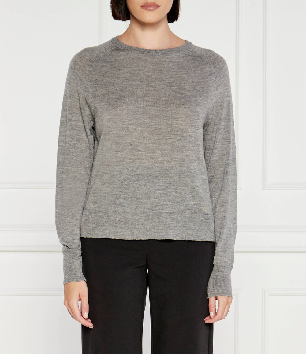 Хлопковый свитер Max Mara Leisure - серый(263660886)