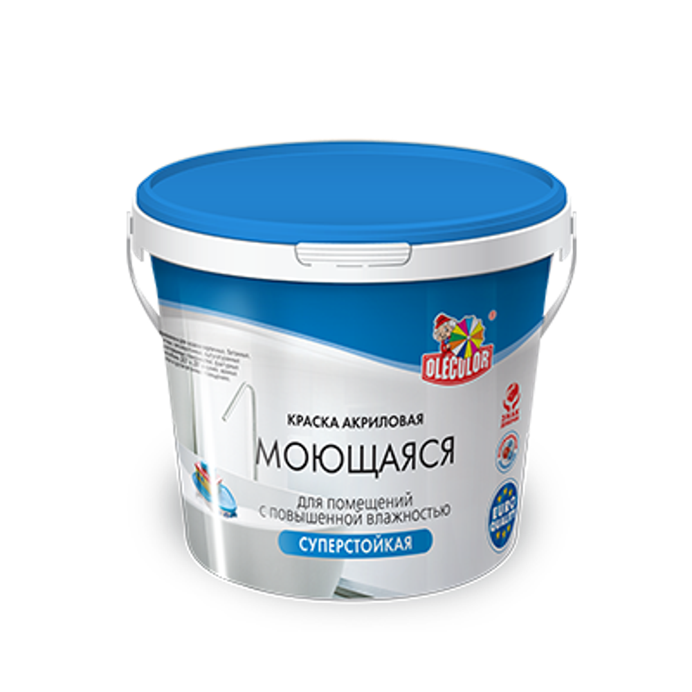 Краска водно-дисперсионная база "А" моющаяся 14кг OLECOLOR