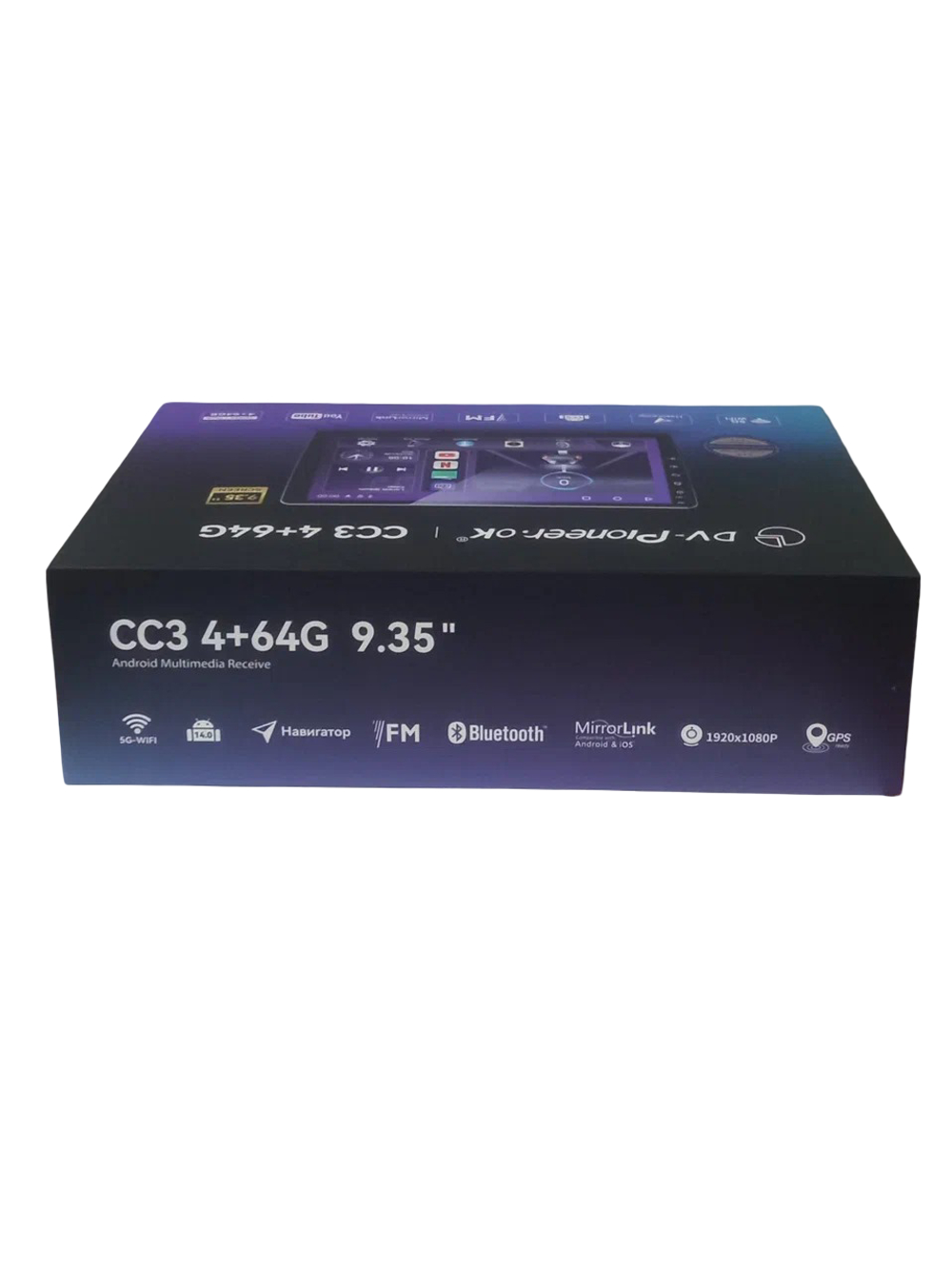 Автомагнитола 2DIN HDLED9.35" Android 4+64GB DV-pioneer.Ok CC3