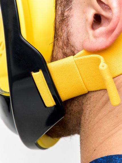 Маска полнолицевая Sargan Планета океан 2.0 черный/желтый