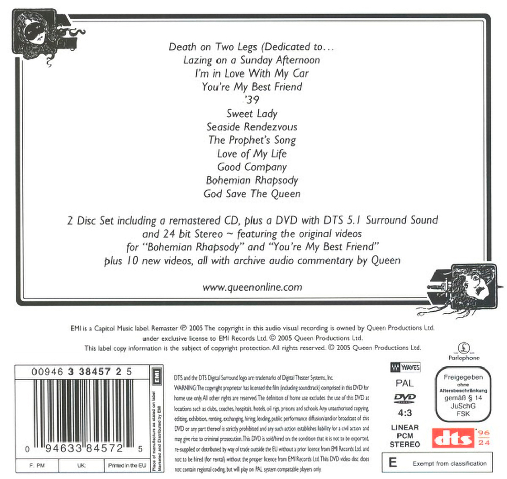 Queen / A Night At The Opera (Special Edition)(30th Anniversary Collectors Edition)(CD+DVD)