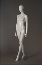Женский абстрактный манекен Лима 5/Белый глянец