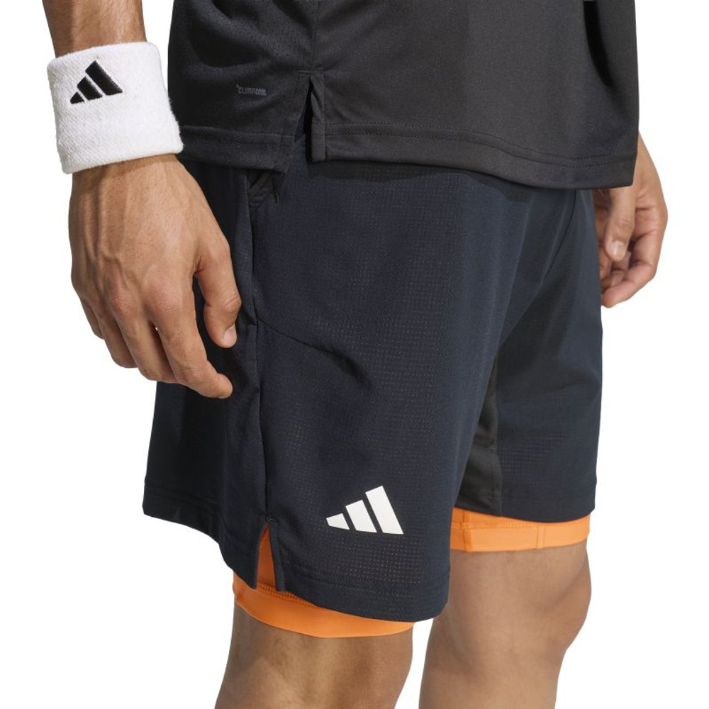 Мужские теннисные шорты Adidas Climacool & Inner Shorts Set - black