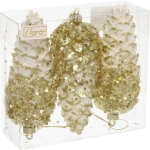 Ёлочные игрушки VERSAILLES «Орион» 14*6 м (набор 3 шт), Золото