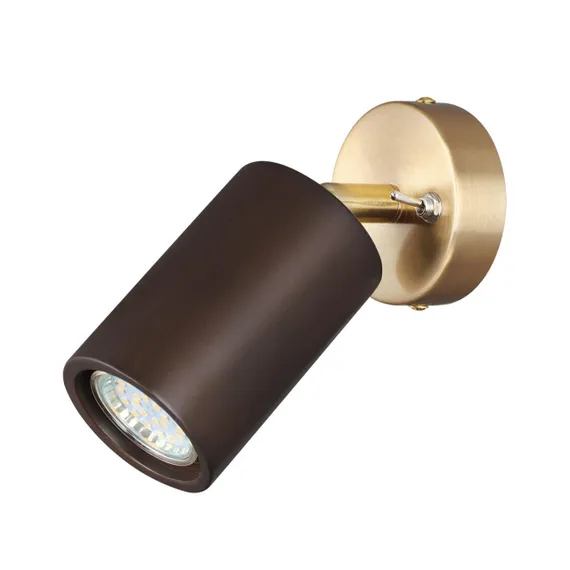7062/1W MINIMA ODL25 237 Настенный светильник темное дерево/металл с выкл. IP20 GU10 LED 7W 220V CAUCHO