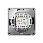 ARTGALLERY 2-клавишный ПЕРЕКЛЮЧАТЕЛЬ, 10АХ, механизм, быстрозажим. клем., АКВАМАРИН