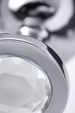 Анальная втулка с кристаллом Large прозрачный 9 см