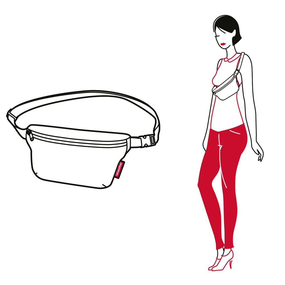 Сумка поясная beltbag s mixed dots