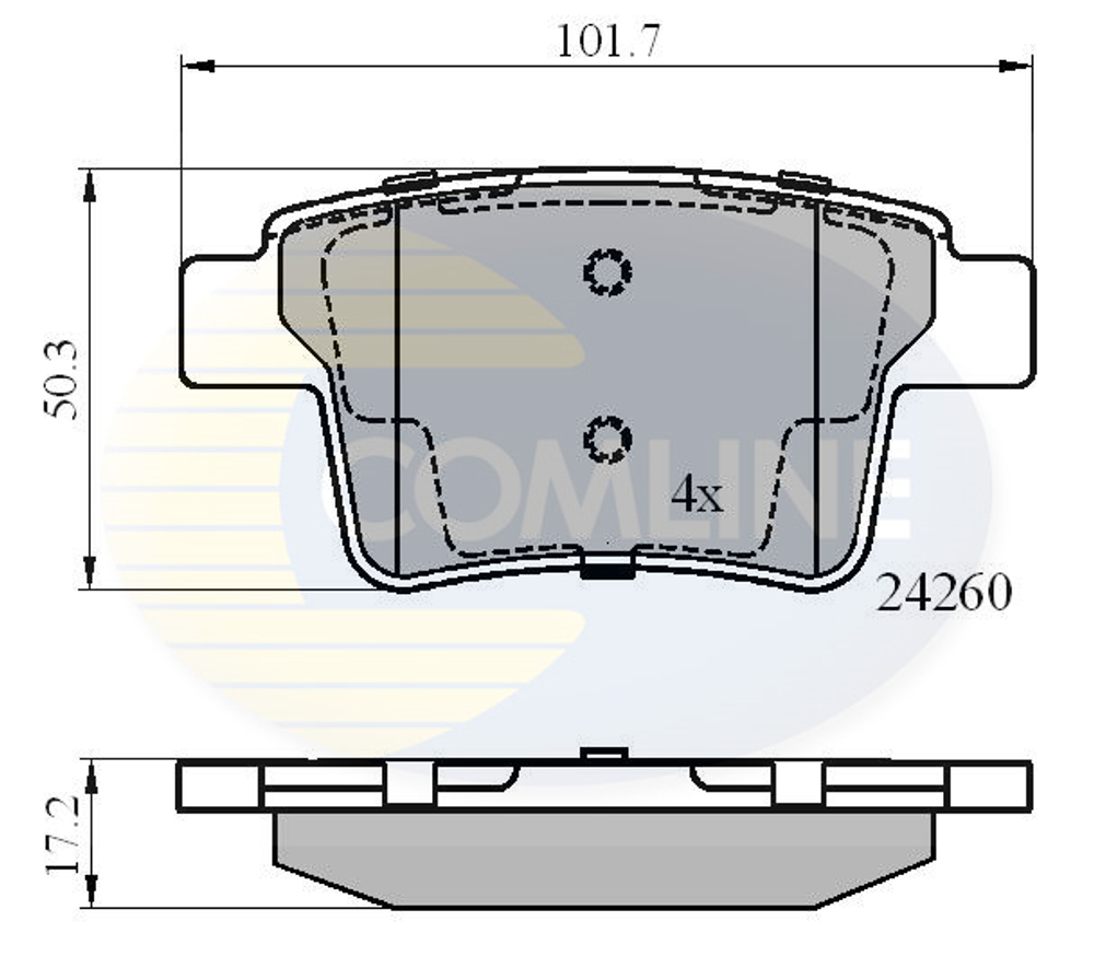 COMLINE - CBP01557-CML - Brake Pad Set, disc brake