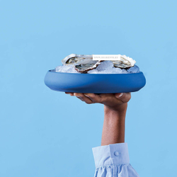 Тарелка 1л 22см Guy Degrenne Gourmet индиго