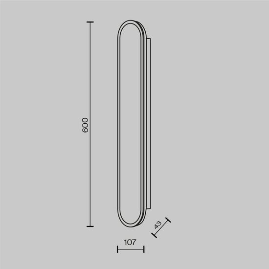 Настенный светильник (бра) Maytoni MOD429WL-L30BSK