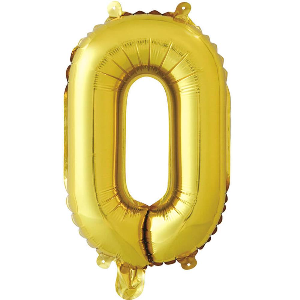 Шар Мини-Буква золото (воздух)