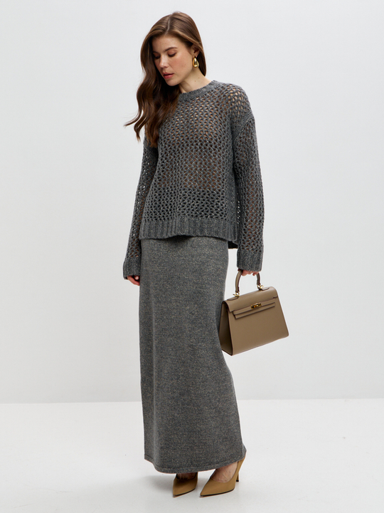 Кашемировый свитер с люрексом