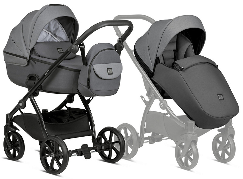 Детская коляска Tutis Uno 5 Plus Earth collection 3 в 1 1402022 Grey