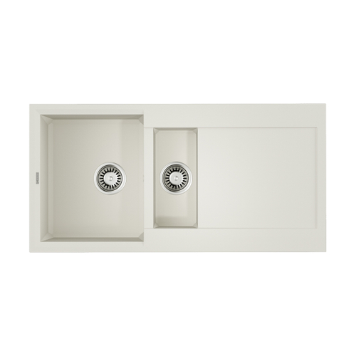 кухонная мойка Omoikiri Sakaime 100-2-WH Tetogranit/белый