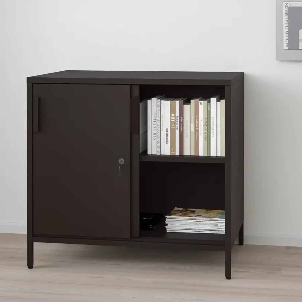Шкаф - TROTTEN IKEA/ ТРОТТЕН ИКЕА,  80х75 см, черный