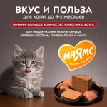Влажный корм Мнямс Деликатес СТАРТЕР Паштет из индейки для котят до 4 месяцев "Суфле по-английски" 200 г