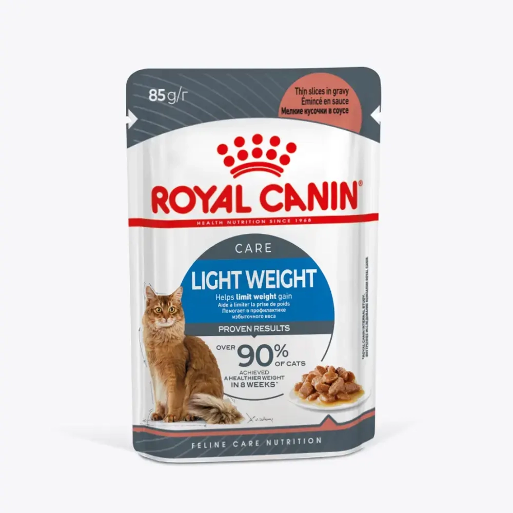 Royal canin light weight care 85 г пауч соус влажный корм для кошек старше 1-го года, склонных к полноте