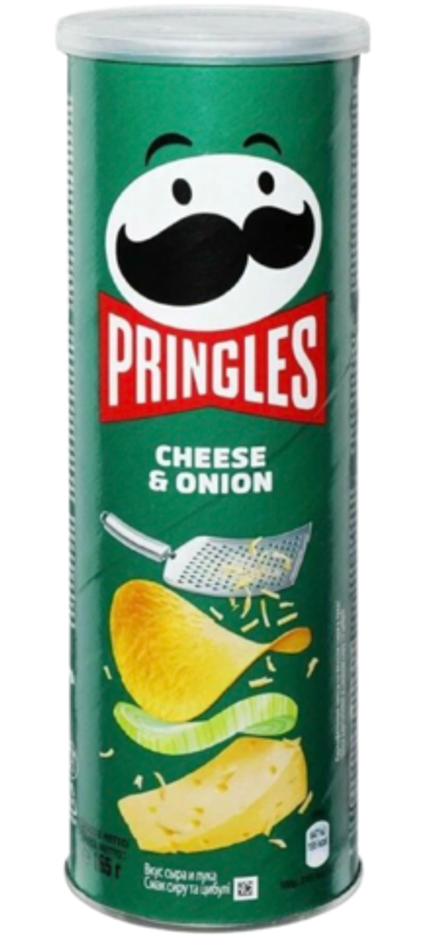 Чипсы Pringles со вкусом сыра и лука