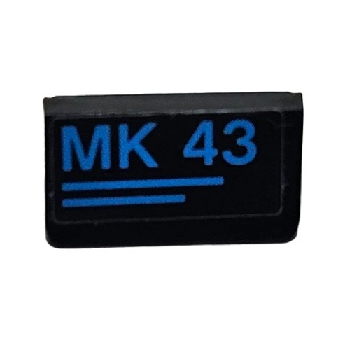 Наклон 30 1 x 2 x 2/3 с темно-лазурным узором «MK 43» 85984pb409