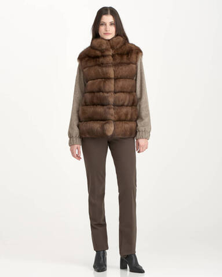 Жакет из меха соболя