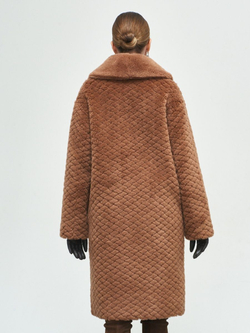 Шуба женская чебурашка тедди эко