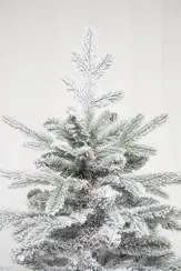 Искусственная елка Сибирская заснеженная 210 см., литая хвоя+пвх, ЕлкиТорг (66210)