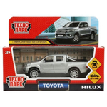 Модель ин. мет. "Toyota Hilux" 12см. двери, серебристый HILUX-12-SR (Технопарк)