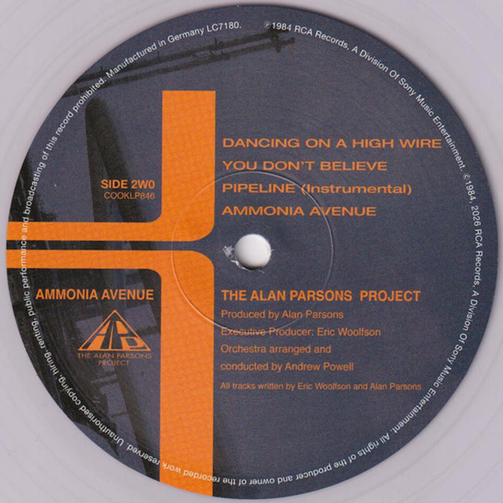 The Alan Parsons Project / Ammonia Avenue (Clear Vinyl)(Limited Edition)(LP)