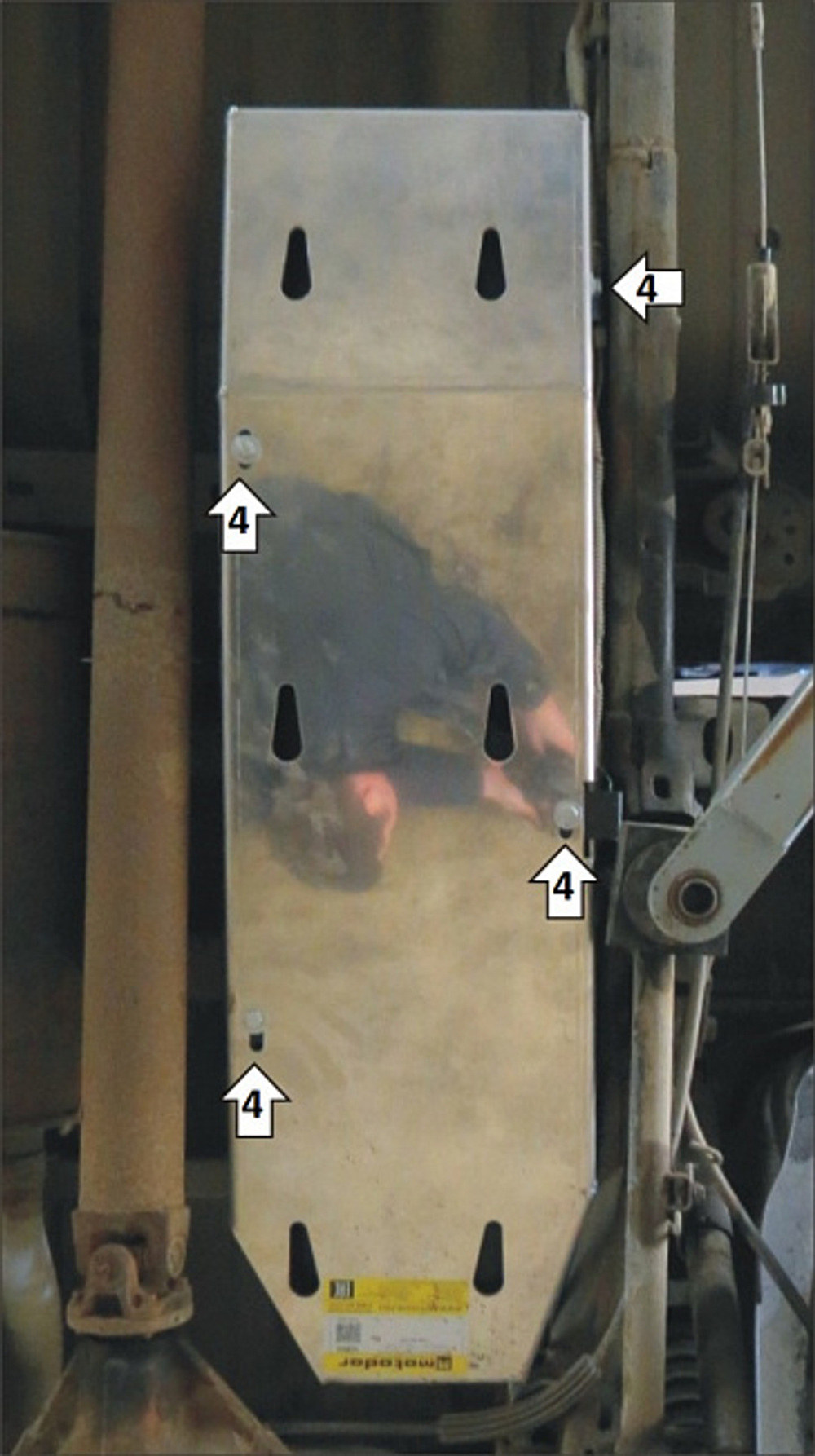 Защита Топл. бака. 5 мм, Алюминий. для Dodge Ram 1500 2009-2015, Dodge Ram 1500 2015-2018 MOTODOR.32903