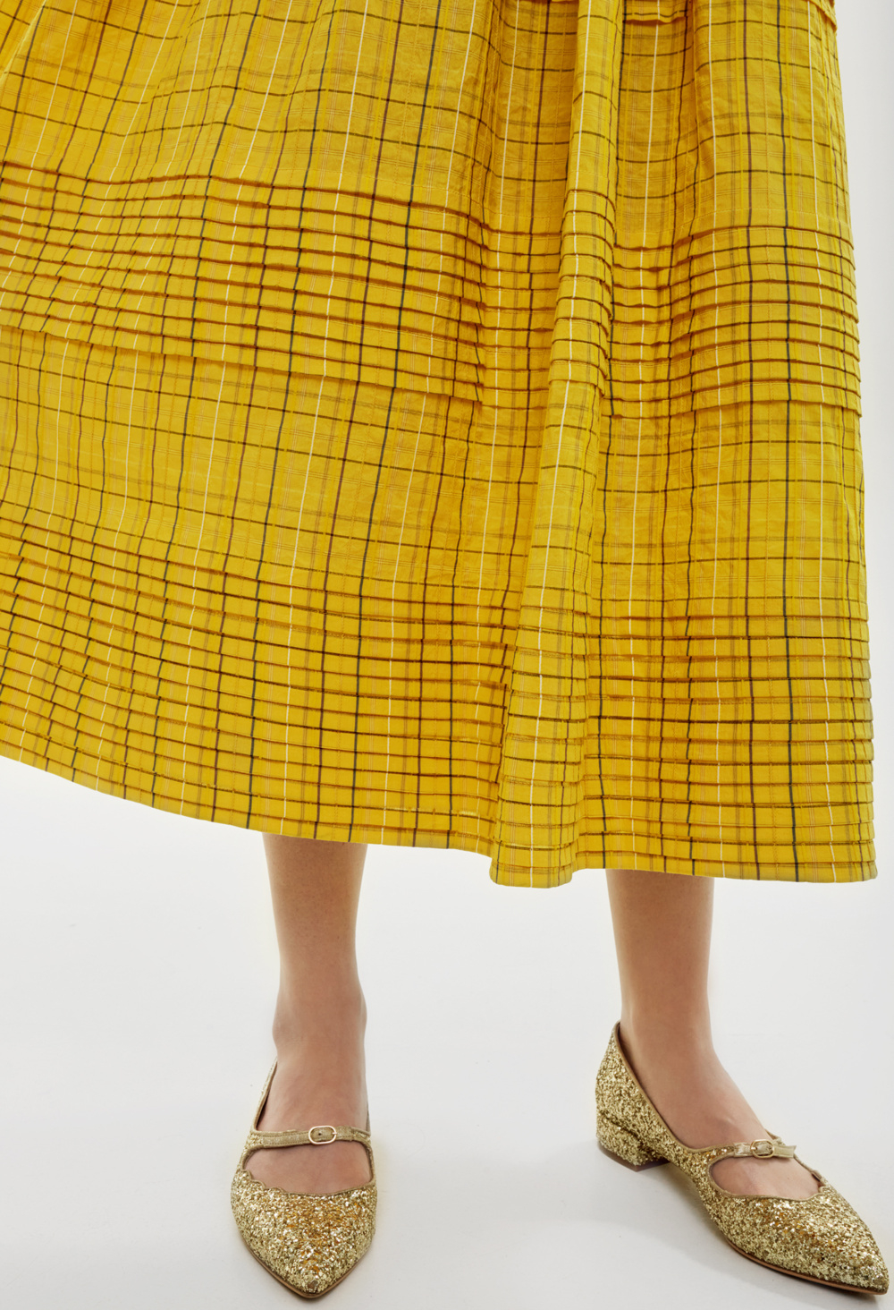 Платье, желтый