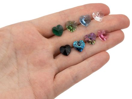 Подвеска "Сердце" 10мм, Crystal