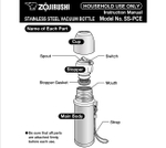Термос Zojirushi SS-PCE25-AH 0,25 л. (голубой)
