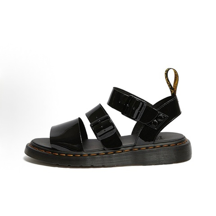 Сандалии Dr. Martens Gryphon Patent Leather Gladiator Sandals en Noir