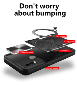 Чехол с кольцом Big Ring Case для ZTE Blade V10 Vita