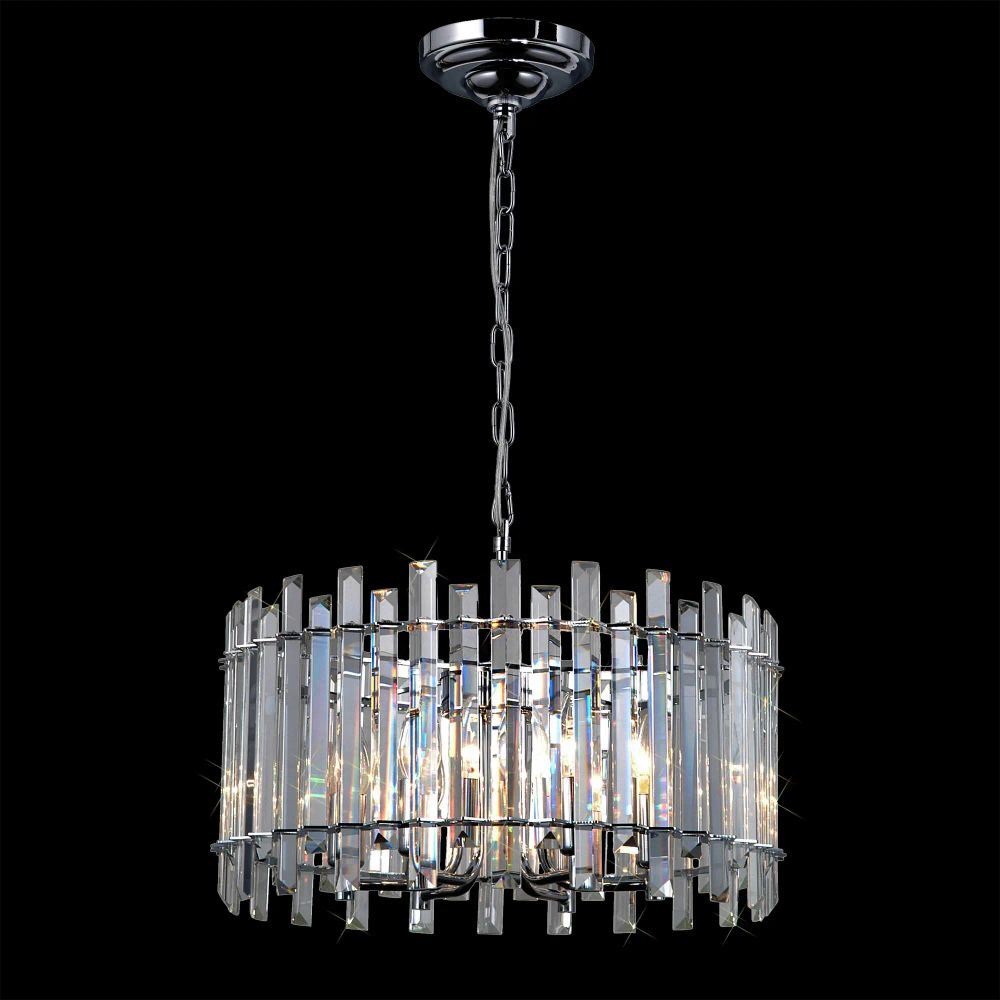 Citilux Ингвар CL334161 Люстра подвесная хрустальная Хром